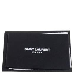 Pre Owned حقيبة سان لوران كوليغ جلد ماتيلاس أسود يد علوية كبيرة