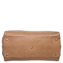 Pre Owned Saint Laurent Beige Leather Large Sac De Jour Tote