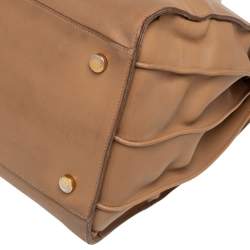 Pre Owned Saint Laurent Beige Leather Large Sac De Jour Tote