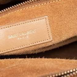 Pre Owned Saint Laurent Beige Leather Large Sac De Jour Tote