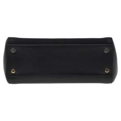 Pre Owned حقيبة سان لوران موجيك سويدي وجلد ثعبان بيج/أسود متوسطة بيد علوية