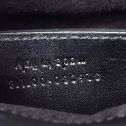 مملوكة مسبقًا حقيبة كلتش سان لوران كيت جلد أسود مزينة دلاية بشراشيب