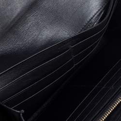 Pre Owned محفظة سان لوران CHYC جلد أسود