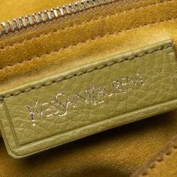 مملوكة مسبقًا حقيبة سان لوران ميوز تو سويدي وجلد ثلاثي اللون متوسطة بيد علوية