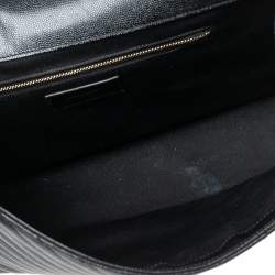 Pre Owned حقيبة كتف سان لوران جلد ماتيلاس أسود مونوغرامي طراز مظروف