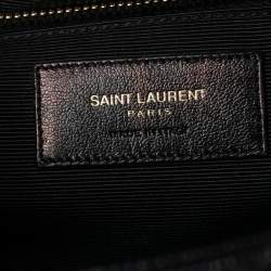 Pre Owned حقيبة كتف سان لوران جلد ماتيلاس أسود مونوغرامي طراز مظروف