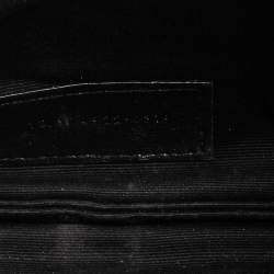 مملوكة مسبقًا حقيبة صغيرة سان لوران بيل مونوغرامي جلد مبطن ماتيلاسيه أسود