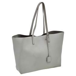 مملوكة مسبقًا حقيبة يد توتس سان لوران شوبر جلد رصاصي 