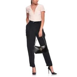Saint Laurent Black Leather Le 5 À 7 Hobo