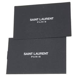 Saint Laurent Orange Leather Y-Ligne Clutch