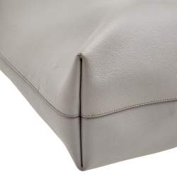 Pre Owned Saint Laurent Grey Leather E/W Shopper Tote