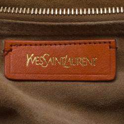 Pre Owned حقيبة ايف سان لوران موسي تو كبيرة يد علوية جلد ثلاثي اللون