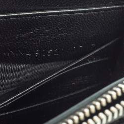 Pre Owned Saint Laurent Black Velvet Small Kate Chain Wallet On Chain