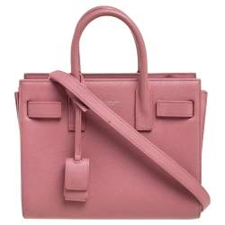 Saint Laurent Sac de Jour NM Bag Leather Small Pink 21971849