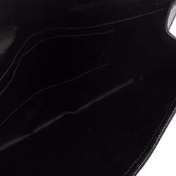 Pre Owned حقيبة كلتش أيف سان لوران بيل دو جور أسود لامع بقلاب