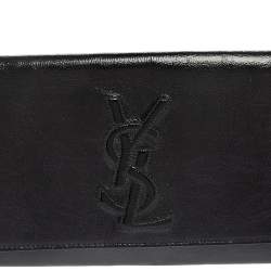 Pre Owned حقيبة كلتش أيف سان لوران بيل دو جور أسود لامع بقلاب
