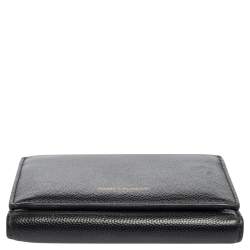 Pre Owned محفظة سان لوران شيك جلد أزرق فاتح مضغوطة