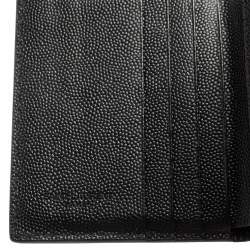 Pre Owned محفظة سان لوران شيك جلد أزرق فاتح مضغوطة