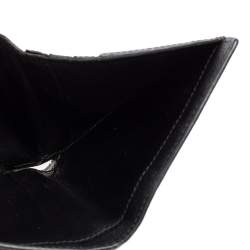 Pre Owned محفظة سان لوران شيك جلد أزرق فاتح مضغوطة