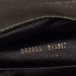 Pre Owned Yves Saint Laurent Grey Patent Leather Belle De Jour Flap Clutch