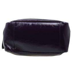 Pre Owned Saint Laurent Paris Purple Patent Leather Multy Hobo