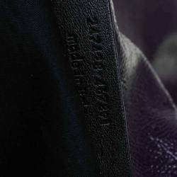 Pre Owned Saint Laurent Paris Purple Patent Leather Multy Hobo