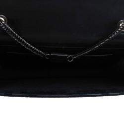 Pre Owned حقيبة كتف سان لوران باريس بيتي جلد ثعبان أسود