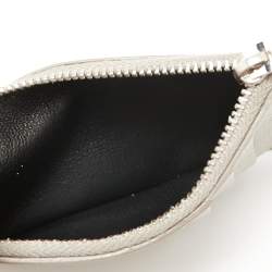 Saint Laurent Grey Leather Fragment Card Case