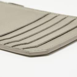 Saint Laurent Grey Leather Fragment Card Case
