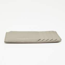 Saint Laurent Grey Leather Fragment Card Case