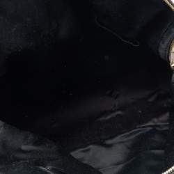 Pre Owned حقيبة ساتشل إيف سان لوران ميوس جلد رصاصي ميتاليك كبيرة