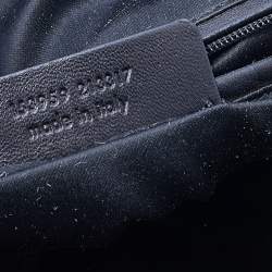 Pre Owned حقيبة ساتشل إيف سان لوران ميوس جلد رصاصي ميتاليك كبيرة