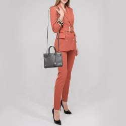 مملوكة مسبقًا حقيبة يد سان لوران نانو كلاسيك ساك دو جور جلد رصاصي