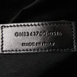 Saint Laurent Brown/Black Signature Coated Canvas and Leather Briefcase