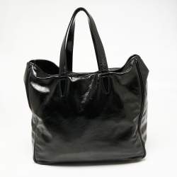 Pre Owned Yves Saint Laurent Black Leather Tote
