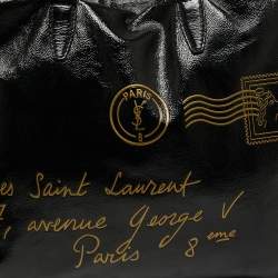 Pre Owned Yves Saint Laurent Black Leather Tote