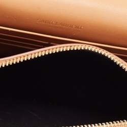 Pre Owned Saint Laurent Tan Leather Kate Tassel Wallet On Chain