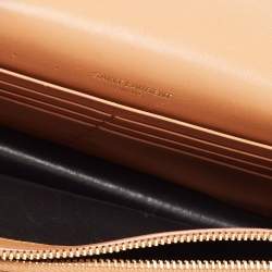Pre Owned Saint Laurent Tan Leather Kate Tassel Wallet On Chain