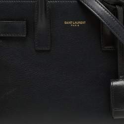 Pre Owned حقيبة يد سان لوران نانو كلاسيك ساك دو جور جلد سوداء 