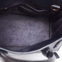 Pre Owned حقيبة يد سان لوران نانو كلاسيك ساك دو جور جلد سوداء 