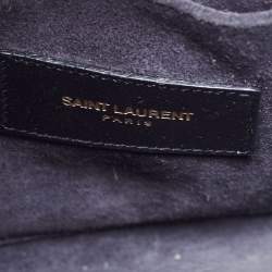 Pre Owned حقيبة يد سان لوران نانو كلاسيك ساك دو جور جلد سوداء 