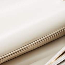 Pre Owned Saint Laurent Off White Leather Sunset Chain Bag