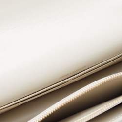 Pre Owned Saint Laurent Off White Leather Sunset Chain Bag