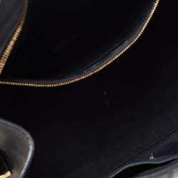 Pre Owned Saint Laurent Black Textured Leather Medium Y Cabas Chyc Tote