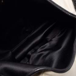 Pre Owned Yves Saint Laurent Cream/Black Canvas And Leather Vincennes Mombasa Hobo