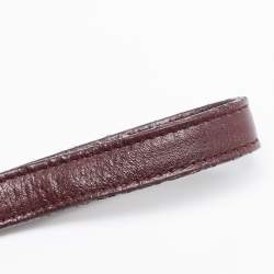 Pre Owned Saint Laurent Burgundy Leather Small Classic Sac De Jour Tote