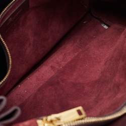 Pre Owned Saint Laurent Burgundy Leather Small Classic Sac De Jour Tote