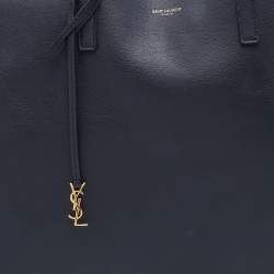 مملوكة مسبقًا Saint Laurent Black Leather E/W Shopper Tote