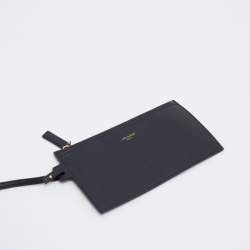 مملوكة مسبقًا Saint Laurent Black Leather E/W Shopper Tote