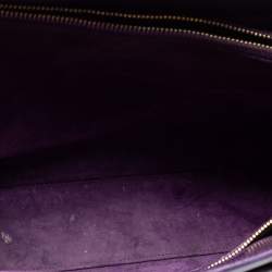 Pre Owned Saint Laurent Purple Leather Small Classic Sac De Jour Tote
